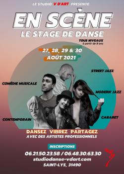 Stage de Modern’jazzDanse ContemporaineComédie musicaleStreet JazzCabaret à Saint-Lys en mai 2024