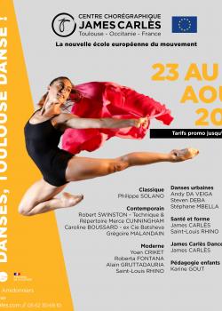 Stage de ClassiqueDanse ContemporaineModern’jazzDancehall  ReggaHeels danceHip-hop à Toulouse en mai 2024