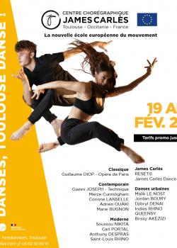 Stage de Hip-hopClassiqueDancehall  ReggaAfro DanceModern’jazz à Toulouse en avril 2024