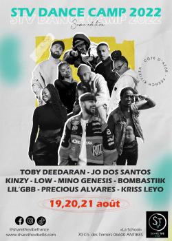 Stage de Afro DanceDancehall  ReggaStreet danceHip-hop à Antibes en août 2022