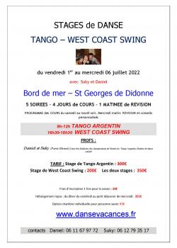 Stage de Danses de Salon ou Standards à Saint-Georges-de-Didonne en juin 2022