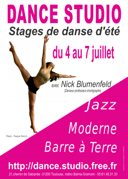 Stage de Barre à TerreContemporaryDanse JazzDanse Contemporaine à Toulouse en juin 2022