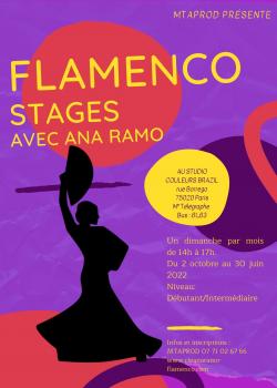 Stage de Flamenco à Paris en août 2022