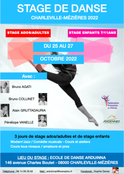 Stage de Danse JazzModern’jazzComédie musicaleBarre à Terre à Charleville-Mézières en mai 2024