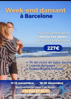 Stage de SalsaBachata à Barcelonne en novembre 2022