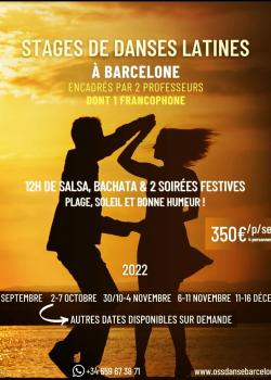 Stage de SalsaBachata à Barcelonne en novembre 2022