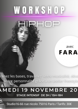 Stage de Hip-hop à Paris en avril 2024