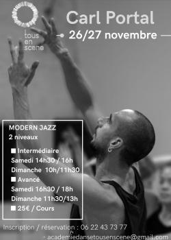 Stage de Modern’jazz à Montpellier en novembre 2022