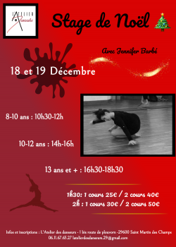 Stage de Danse Jazz à Saint-Martin-des-Champs en novembre 2022