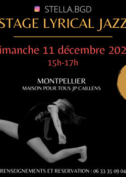 Stage de Danse Jazz à Montpellier en novembre 2022