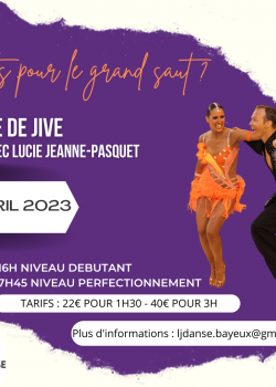 Stage de Danses Latines à Bayeux en mars 2023