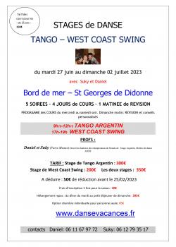 Stage de Danses de Salon ou Standards à Saint-Georges-de-Didonne en mai 2023