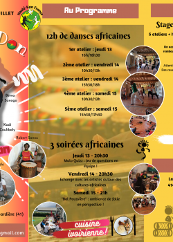 Stage de Danse Africaine à Vallières-les-Grandes en mai 2023