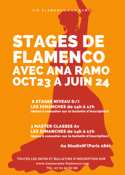 Stage de Flamenco à Paris en septembre 2023