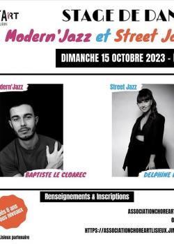 Stage de Modern’jazzStreet Jazz à Lisieux en septembre 2023