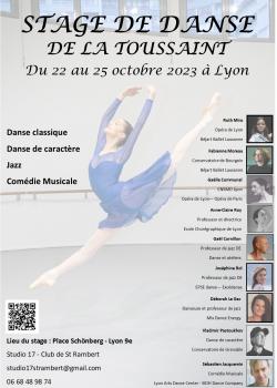 Stage de ClassiqueModern’jazzComédie musicaleDanses Traditionnelles ou folkloriques à Lyon en septembre 2023