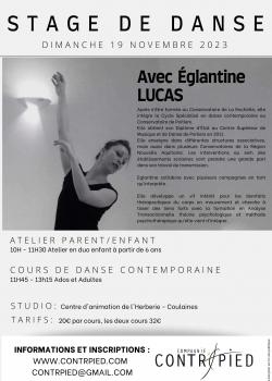 Stage de Danse Contemporaine à Coulaines en mai 2024