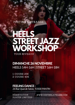 Stage de Heels danceStreet Jazz à Pantin en mai 2024