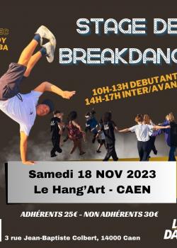 Stage de Break dance à Caen en mai 2024