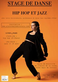 Stage de Hip-hopDanse JazzModern’jazz à Saint-Mars-de-Coutais en février 2024