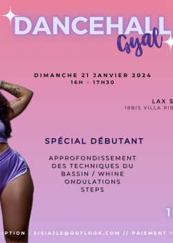 Stage de Dancehall  Regga à Paris en mai 2024