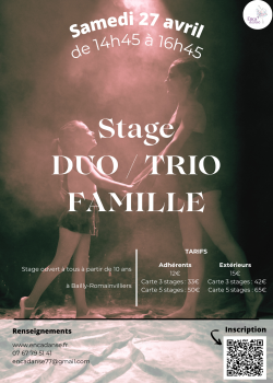 Stage de Modern’jazz à Bailly-Romainvilliers en février 2024