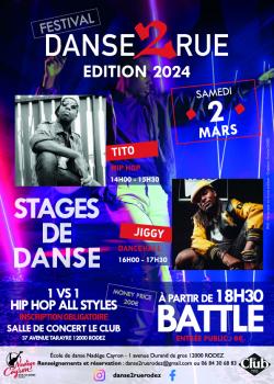 Stage de Dancehall  ReggaHip-hop à Rodez en février 2024
