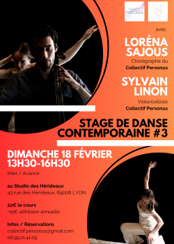 Stage de Danse ContemporaineContemporary à Lyon en mai 2024