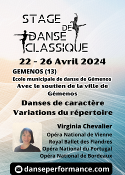 Stage de ClassiqueDanses Traditionnelles ou folkloriques à Gémenos en avril 2024