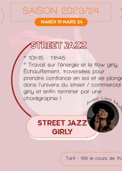 Stage de Street JazzCommercial Girly à Toulouse en février 2024