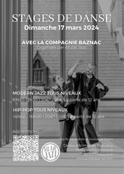 Stage de Danse JazzHip-hop à Chauvigny en février 2024