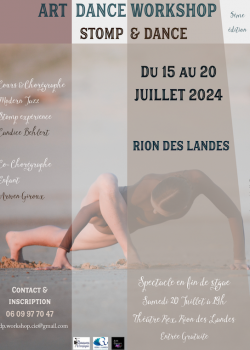 Stage de Danse ContemporaineDanse JazzExpression corporelle à Rion-des-Landes en avril 2024