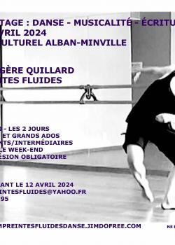 Stage de Danse Contemporaine à Toulouse en avril 2024