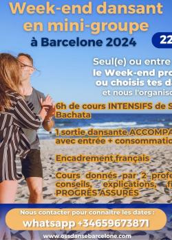Stage de BachataSalsa à Barcelonne en mai 2024
