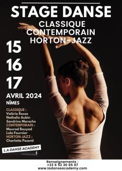 Stage de ClassiqueContemporaryDanse Jazz à Nîmes en avril 2024