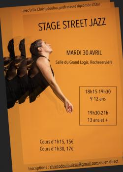 Stage de Hip-hopDanse JazzStreet Jazz à Rocheservière en avril 2024