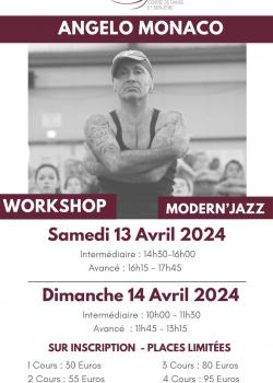 Stage de Modern’jazz à Cannes en avril 2024