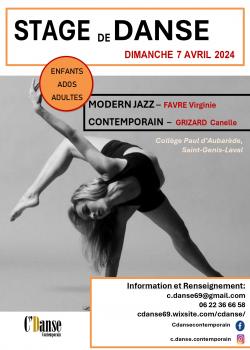 Stage de Modern’jazz à Saint-Genis-Laval en mars 2024