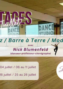 Stage de Barre à TerreContemporaryDanse ContemporaineDanse Jazz à Toulouse en mai 2024