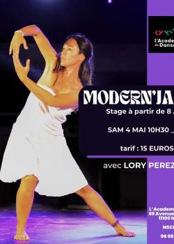 Stage de Modern’jazz à Narbonne en avril 2024