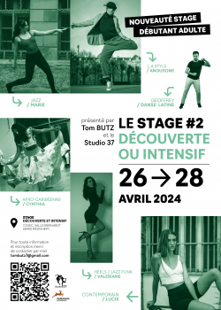 Stage de Afro DanceHip-hopDanse JazzDanse ContemporaineHeels danceDanses Latines à Riedisheim en mai 2024