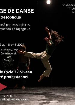 Stage de Danse ContemporaineDanse JazzClassique à Lyon en mai 2024