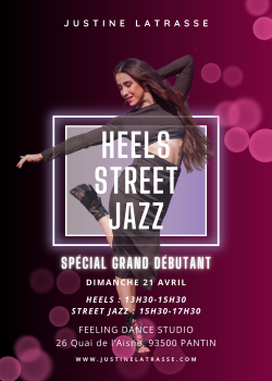 Stage de Heels danceStreet Jazz à Pantin en avril 2024