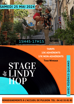 Stage de Lindy Hop à Istres en avril 2024