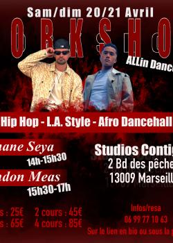 Stage de Hip-hopNew StyleAfro DanceDancehall  Regga à Marseille en mai 2024