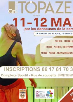 Stage de Danse JazzDanse Contemporaine à Bretenoux en mai 2024